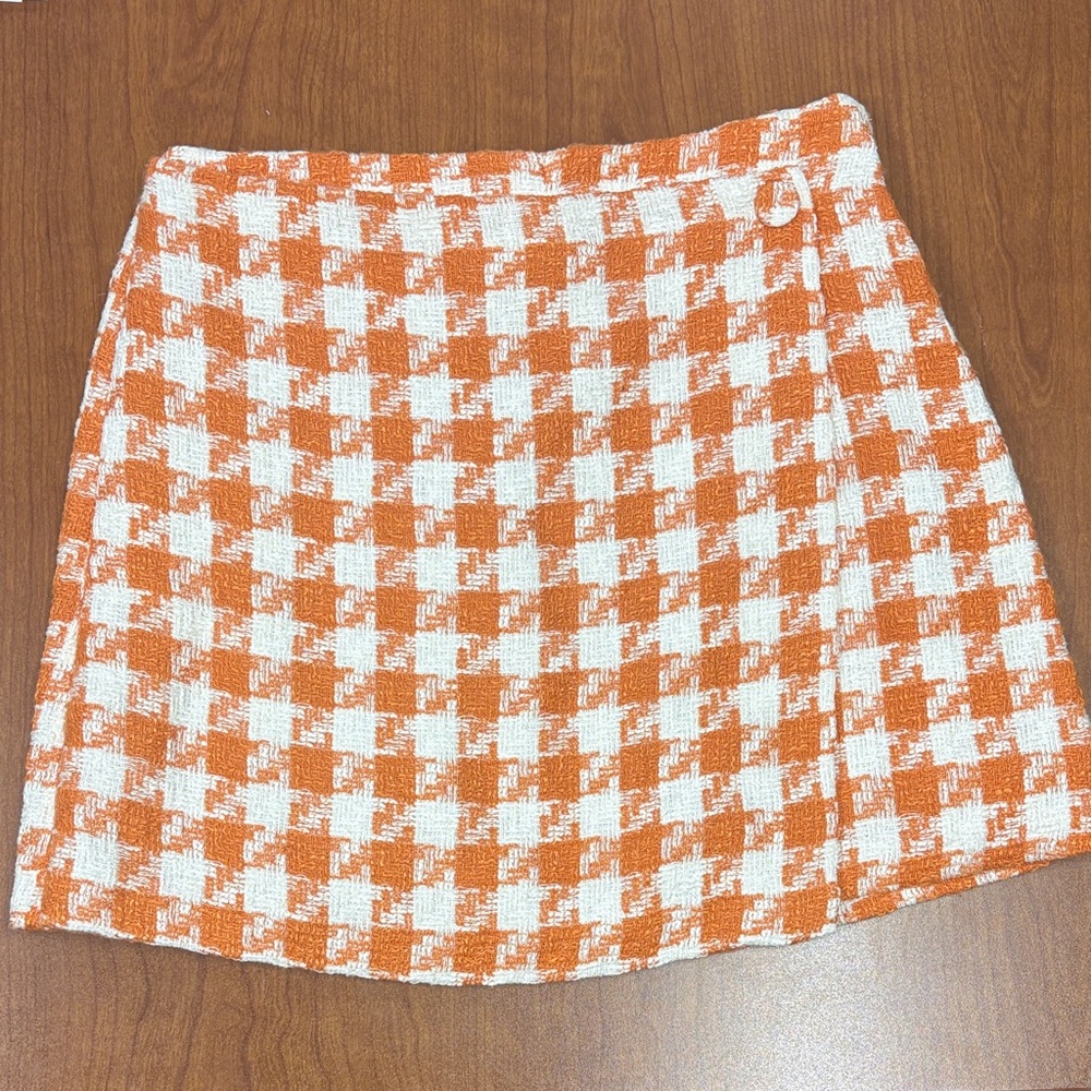 H&M HOUNDSTOOTH SKIRT